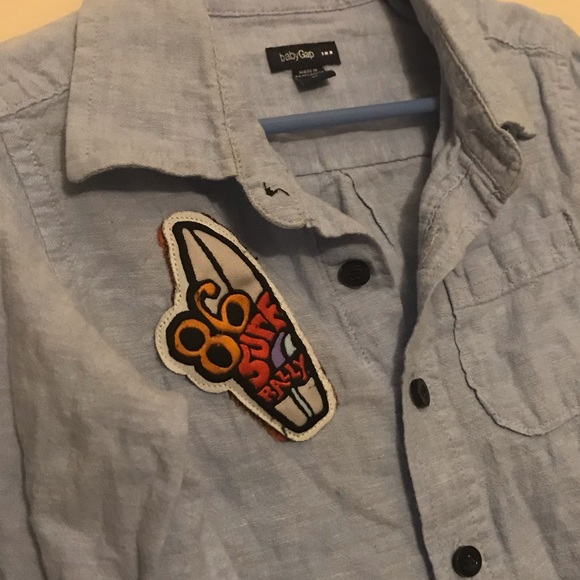 Button Up Chambray Shirt - Picture 2 of 3